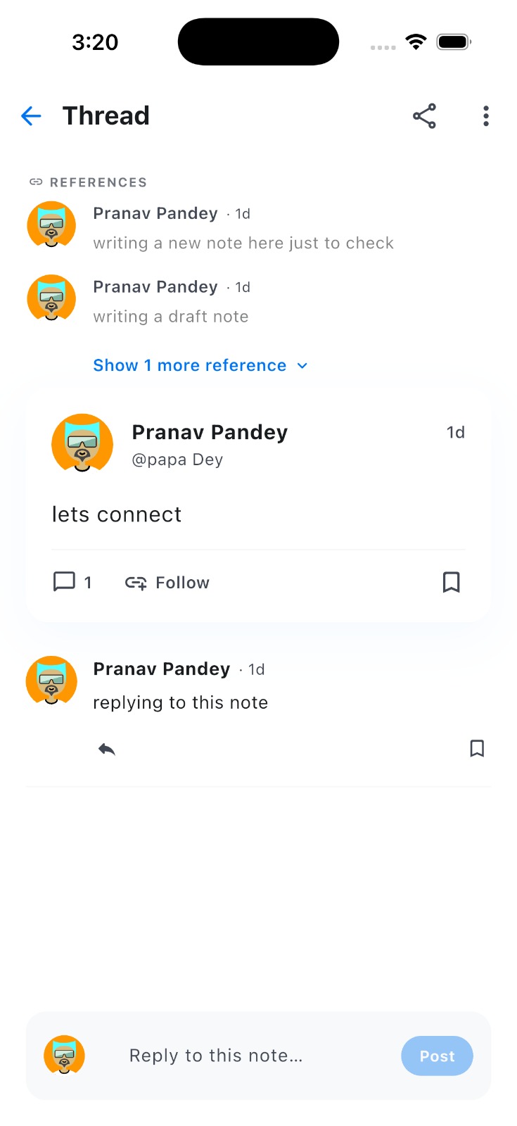UNIUN thread screen